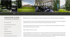 Desktop Screenshot of kahlerglencommunity.org